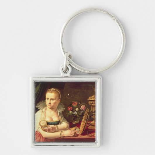 Porte-clés Un portrait de vanitas d'une dame pensée être (Devant)