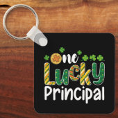 Porte-clés Un Principal chanceux école de la Saint-Patrick (Recto)