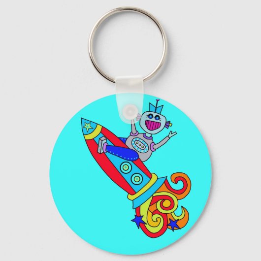 Porte-clés Un robot hors du monde (Recto)