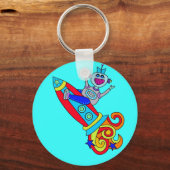 Porte-clés Un robot hors du monde (Recto)