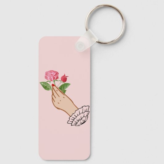 Porte-clés Un rose (Verso)