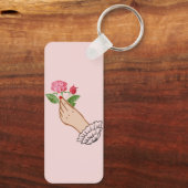 Porte-clés Un rose (Verso)