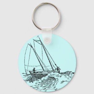 Porte-clés "Un rose à la mer"