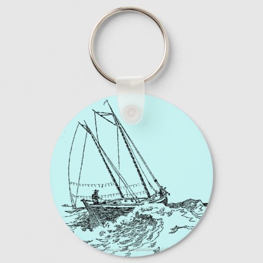 Porte-clés "Un rose à la mer" (Recto)