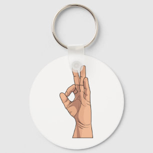 Porte-clés Un signe CORRECT et gestes de main de ~