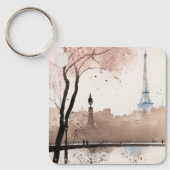 Porte-clés Un souffle de Paris - aquarelle - (Recto)