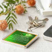 Porte-clés Un vieux Shamrock irlandais qui bénit (Côté)