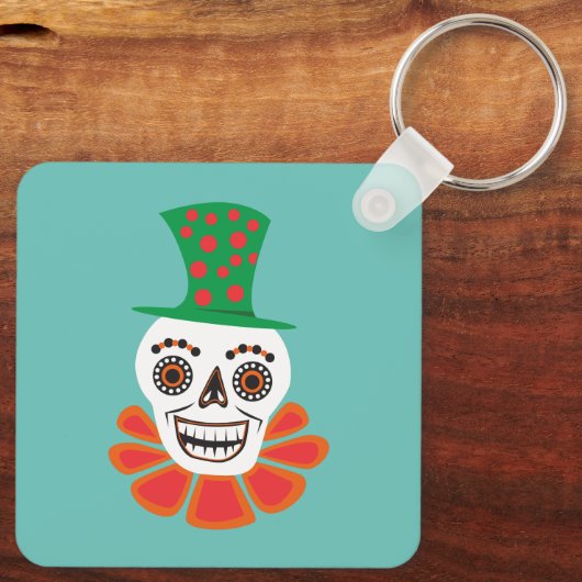 Porte-clés un visage heureux (Verso)