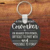 Porte-clés Un vrai grand collègue (Recto)