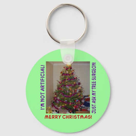 Porte-clés Un vrai sapin de Noël (Recto)