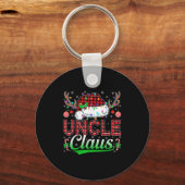 Porte-clés Uncle Claus Christmas Lights Matching Family Xmas (Recto)