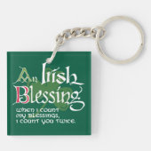 Porte-clés Une bénédiction irlandaise (Dos)