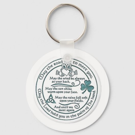 Porte-clés Une Bénédiction Irlandaise (Recto)