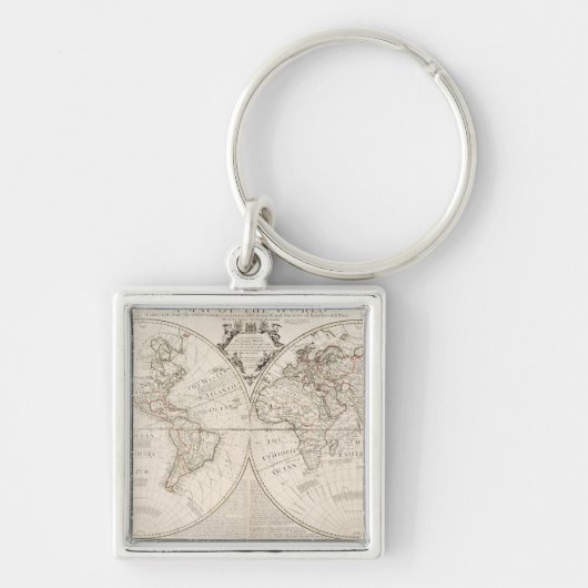 Porte-clés Une carte du monde (Devant)