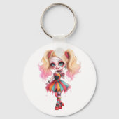 Porte-clés Une collection de designs Halloween de fille migno (Verso)