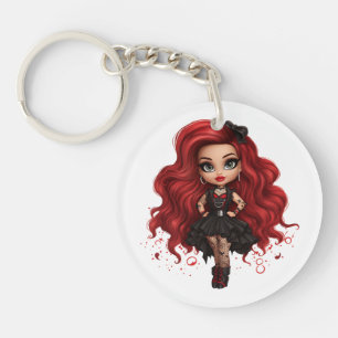 Porte-clés Une collection de designs Halloween de fille migno
