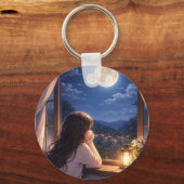 Porte-clés Une Conversation Silencieuse avec le Ciel (Recto)