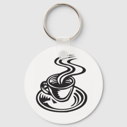 Porte-clés Une Coupe De Café Est La Clé (Recto)