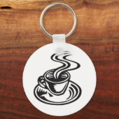 Porte-clés Une Coupe De Café Est La Clé (Recto)