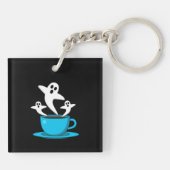 Porte-clés Une coupe de café fumeur fantôme (Dos)