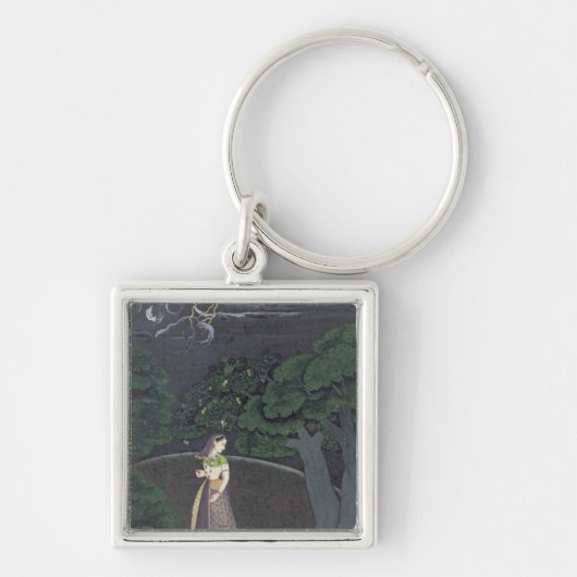 Porte-clés Une dame sur son chemin à un rendez-vous, Guler, (Devant)