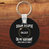 Porte-clés Une Éclipse Solaire Totale À Mon Anniversaire Comm (Recto)