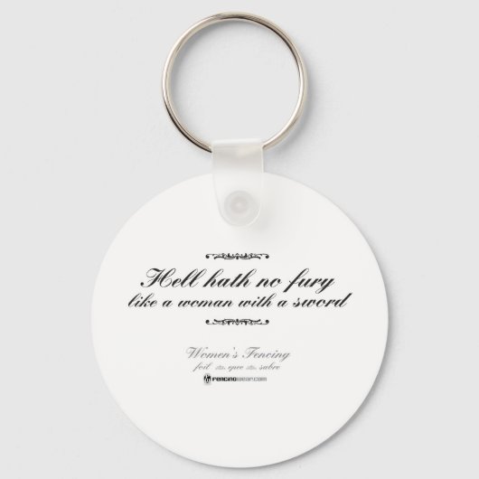 Porte-clés Une femme avec une épée (Recto)