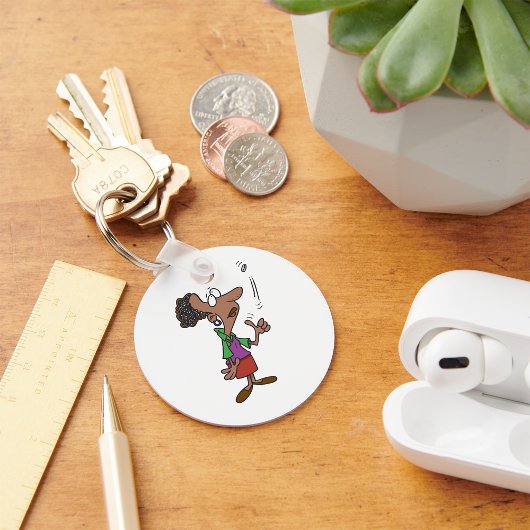 Porte-clés Une Femme Qui Remet Une Pièce