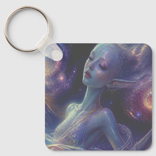 Porte-clés Une fille extraterrestre/aliène va dormir (Recto)