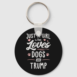Porte-clés Une Fille Qui Aime Les Chiens Et L'Amoureux des ch