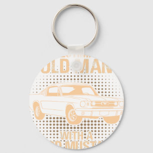 Porte-clés Une Ford Mustang 1966 Fastback de vieil homme