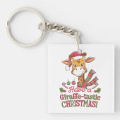 Porte-clés Une girafe de Noël (Devant)