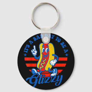 Porte-clés Une mauvaise journée pour être un glizzy drôle 4 j