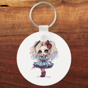 Porte-clés Une mignonne fille Halloween collection de design 