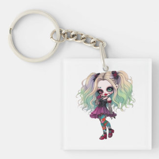 Porte-clés Une mignonne fille Halloween collection de design 