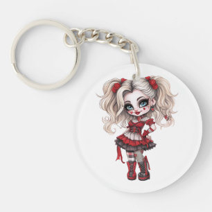 Porte-clés Une mignonne fille Halloween collection de design