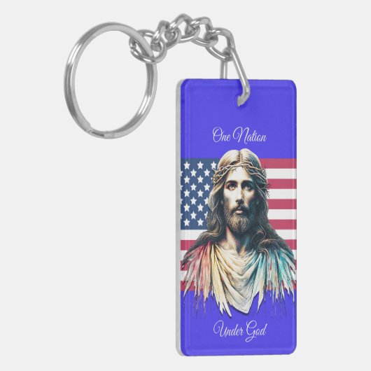 Porte-clés Une nation sous Dieu (Devant gauche)