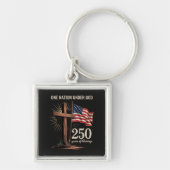Porte-clés Une nation sous Dieu 250 ans (Devant)