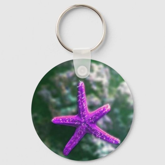 Porte-clés Une Plage Rocky Starfish violette (Recto)