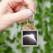 Porte-clés Une planète extrasolaire avec son étoile parente (main)