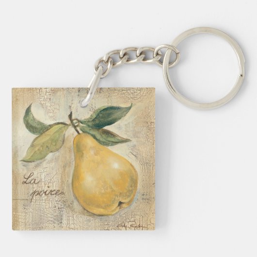 Porte-clés Une poire jaune (Dos)