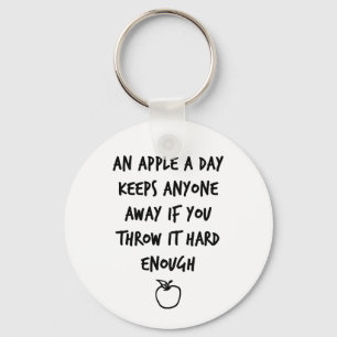 Porte-clés Une pomme par jour