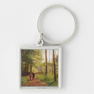 Porte-clés Une promenade dans la forêt