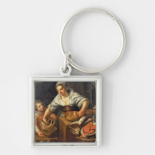 Porte-clés Une scène de cuisine (Devant)