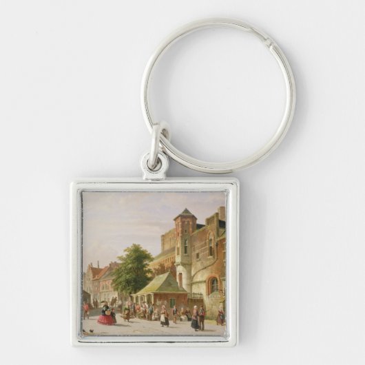 Porte-clés Une scène de rue à Amsterdam (Devant)