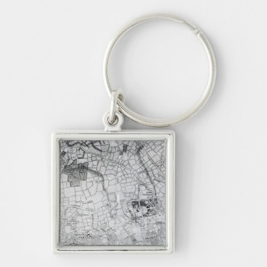 Porte-clés Une section d'une feuille de l'enquête (Devant)