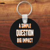 Porte-clés Une simple question, grand impact, conscience émot (Recto)