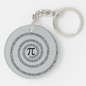 Porte-clés Une spirale pour la couleur de gris de changement (Dos)