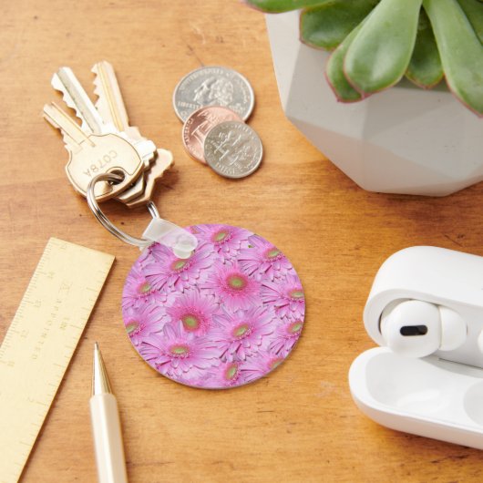 Porte-clés Une symphonie de gerbera roses, (Bureau)