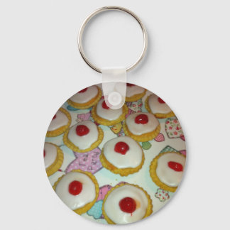 Porte-clés Une tarte à la cerise